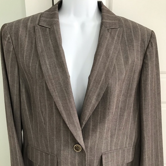 Anne Klein Jackets & Blazers - Grey Stripe Anne Klein Blazer